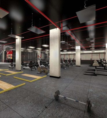 3D-Rendering-cross fit-Gym-design industrial style
