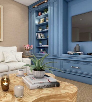 Family Living-room 3D Rendering USA Render vibes