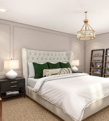 USA Master bedroom 3D Renderings