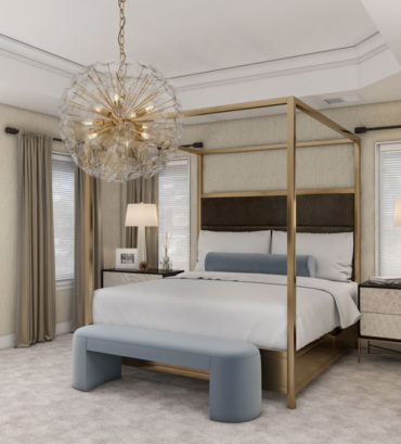 3D Renderings of master bedroom with a dressing room architectural visualization render vibes usa arch viz