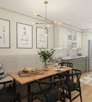 These photo-realistic 3D Renderings were created to shjowcase the beautiful interior design of a beautiful kitchen in ahouse located in Montreal/ Canada, these 3d renderings were created by Render Vibes Visualization.